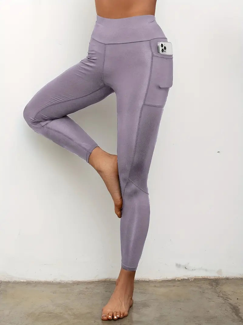 Essential Leggings with Pockets Light Purple