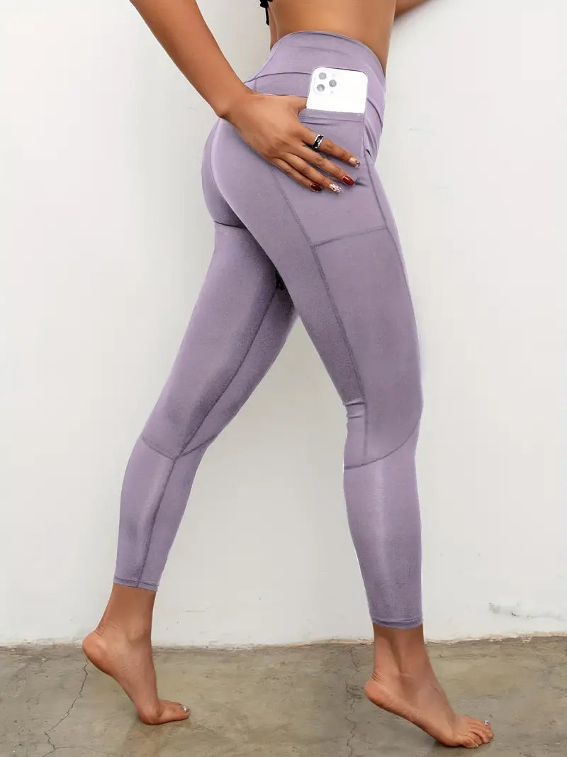 Essential Leggings with Pockets Light Purple