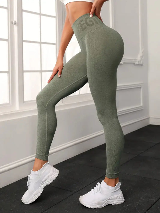 Power Seamless Leggings Green