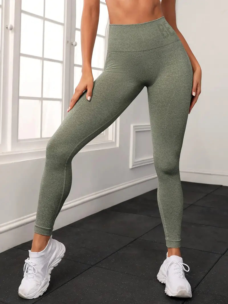 Power Seamless Leggings Green