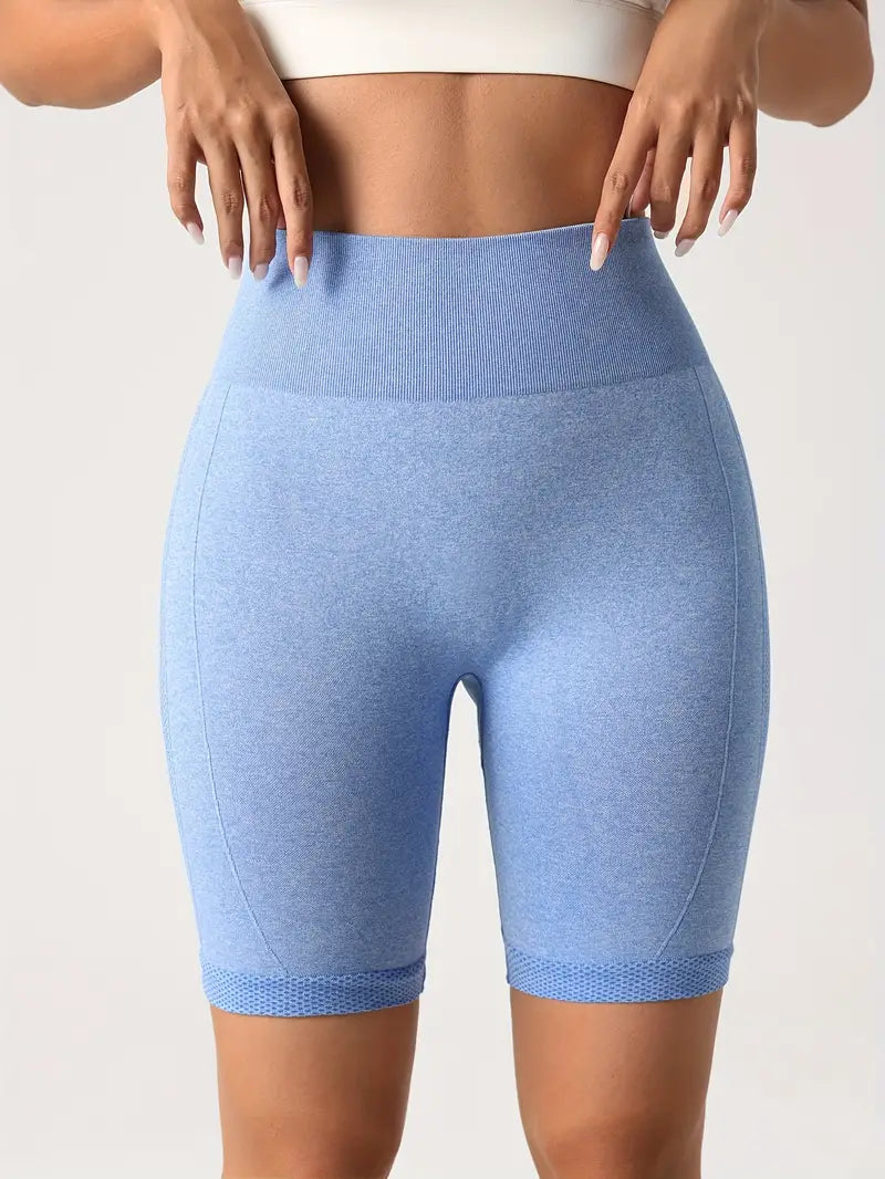 Power Seamless Shorts Vibrant Blue