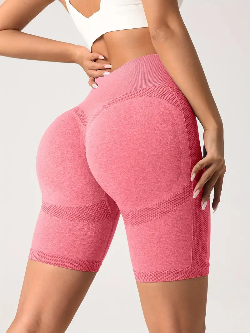 Power Seamless Shorts Watermelon Red